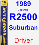 Driver Wiper Blade for 1989 Chevrolet R2500 Suburban - Premium