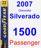 Passenger Wiper Blade for 2007 Chevrolet Silverado 1500 - Premium