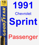 Passenger Wiper Blade for 1991 Chevrolet Sprint - Premium