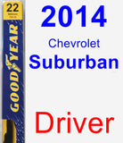 Driver Wiper Blade for 2014 Chevrolet Suburban - Premium