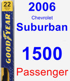 Passenger Wiper Blade for 2006 Chevrolet Suburban 1500 - Premium