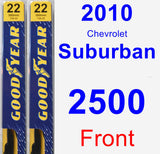 Front Wiper Blade Pack for 2010 Chevrolet Suburban 2500 - Premium