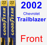 Front Wiper Blade Pack for 2002 Chevrolet Trailblazer - Premium