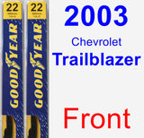 Front Wiper Blade Pack for 2003 Chevrolet Trailblazer - Premium