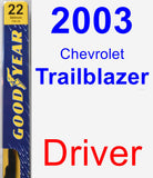Driver Wiper Blade for 2003 Chevrolet Trailblazer - Premium