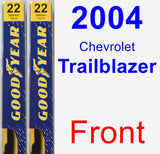 Front Wiper Blade Pack for 2004 Chevrolet Trailblazer - Premium