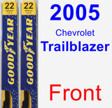 Front Wiper Blade Pack for 2005 Chevrolet Trailblazer - Premium