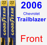 Front Wiper Blade Pack for 2006 Chevrolet Trailblazer - Premium