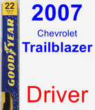 Driver Wiper Blade for 2007 Chevrolet Trailblazer - Premium