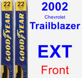Front Wiper Blade Pack for 2002 Chevrolet Trailblazer EXT - Premium