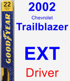 Driver Wiper Blade for 2002 Chevrolet Trailblazer EXT - Premium