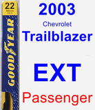 Passenger Wiper Blade for 2003 Chevrolet Trailblazer EXT - Premium