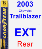 Rear Wiper Blade for 2003 Chevrolet Trailblazer EXT - Premium