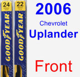 Front Wiper Blade Pack for 2006 Chevrolet Uplander - Premium