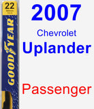 Passenger Wiper Blade for 2007 Chevrolet Uplander - Premium