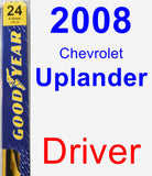 Driver Wiper Blade for 2008 Chevrolet Uplander - Premium