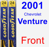 Front Wiper Blade Pack for 2001 Chevrolet Venture - Premium