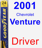 Driver Wiper Blade for 2001 Chevrolet Venture - Premium