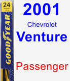 Passenger Wiper Blade for 2001 Chevrolet Venture - Premium