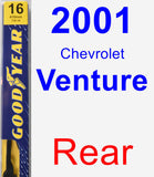 Rear Wiper Blade for 2001 Chevrolet Venture - Premium