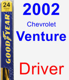 Driver Wiper Blade for 2002 Chevrolet Venture - Premium