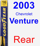 Rear Wiper Blade for 2003 Chevrolet Venture - Premium