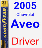 Driver Wiper Blade for 2005 Chevrolet Aveo - Premium