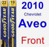 Front Wiper Blade Pack for 2010 Chevrolet Aveo - Premium