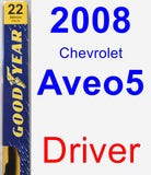 Driver Wiper Blade for 2008 Chevrolet Aveo5 - Premium