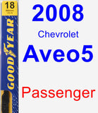 Passenger Wiper Blade for 2008 Chevrolet Aveo5 - Premium