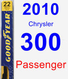 Passenger Wiper Blade for 2010 Chrysler 300 - Premium