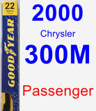 Passenger Wiper Blade for 2000 Chrysler 300M - Premium