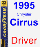 Driver Wiper Blade for 1995 Chrysler Cirrus - Premium