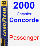 Passenger Wiper Blade for 2000 Chrysler Concorde - Premium