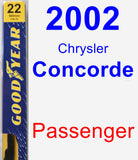 Passenger Wiper Blade for 2002 Chrysler Concorde - Premium