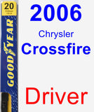 Driver Wiper Blade for 2006 Chrysler Crossfire - Premium