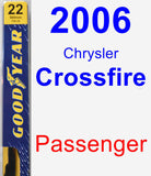 Passenger Wiper Blade for 2006 Chrysler Crossfire - Premium