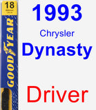 Driver Wiper Blade for 1993 Chrysler Dynasty - Premium