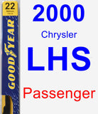 Passenger Wiper Blade for 2000 Chrysler LHS - Premium