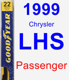 Passenger Wiper Blade for 1999 Chrysler LHS - Premium