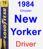 Driver Wiper Blade for 1984 Chrysler New Yorker - Premium