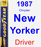 Driver Wiper Blade for 1987 Chrysler New Yorker - Premium