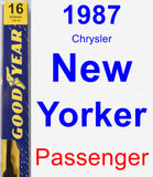 Passenger Wiper Blade for 1987 Chrysler New Yorker - Premium