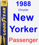 Passenger Wiper Blade for 1988 Chrysler New Yorker - Premium