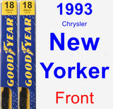 Front Wiper Blade Pack for 1993 Chrysler New Yorker - Premium