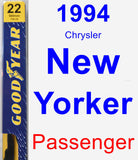 Passenger Wiper Blade for 1994 Chrysler New Yorker - Premium