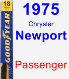 Passenger Wiper Blade for 1975 Chrysler Newport - Premium
