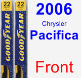 Front Wiper Blade Pack for 2006 Chrysler Pacifica - Premium