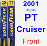 Front Wiper Blade Pack for 2001 Chrysler PT Cruiser - Premium