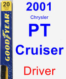 Driver Wiper Blade for 2001 Chrysler PT Cruiser - Premium